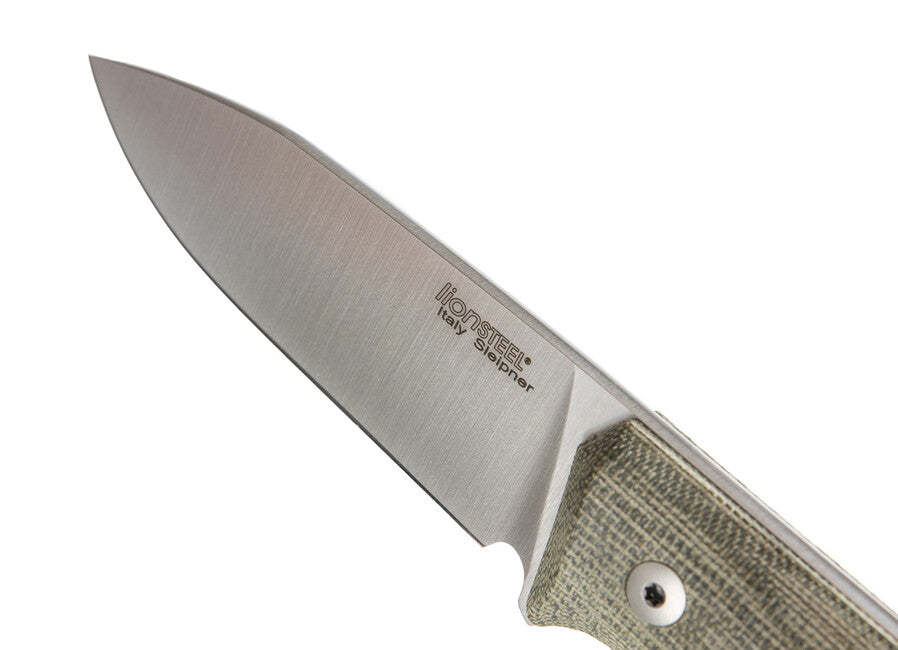 Lionsteel B35 CVG nož bushcraft s fiksnim rezilom iz nerjavečega jekla Sleipner tipa