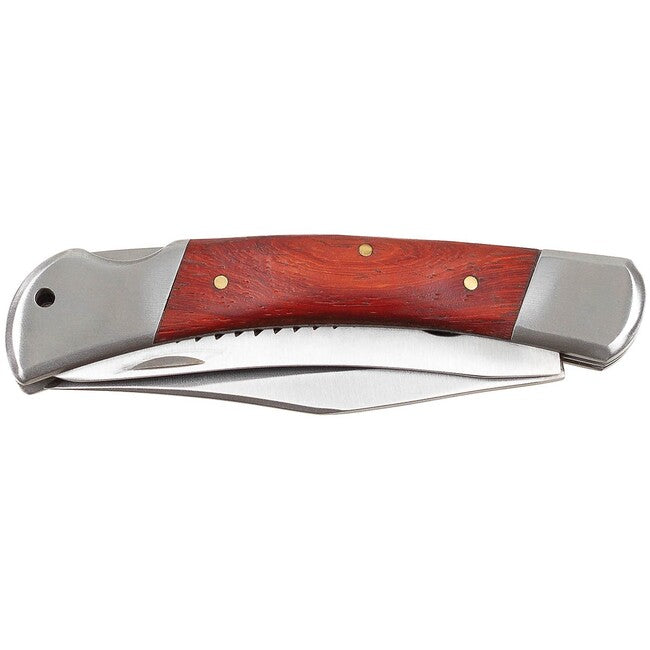 Fox Outdoor Jack Hunter nož, kovinska ročaj z leseno vložko