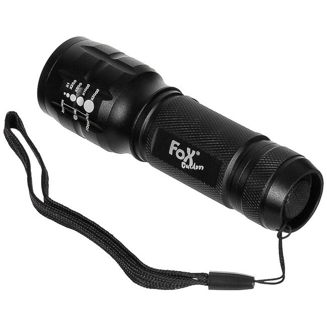 Fox Outdoor mini svetilka 3 W, ostrim žarkom