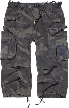 Brandit Vintage Industry kratke hlače 3/4, Darkcamo