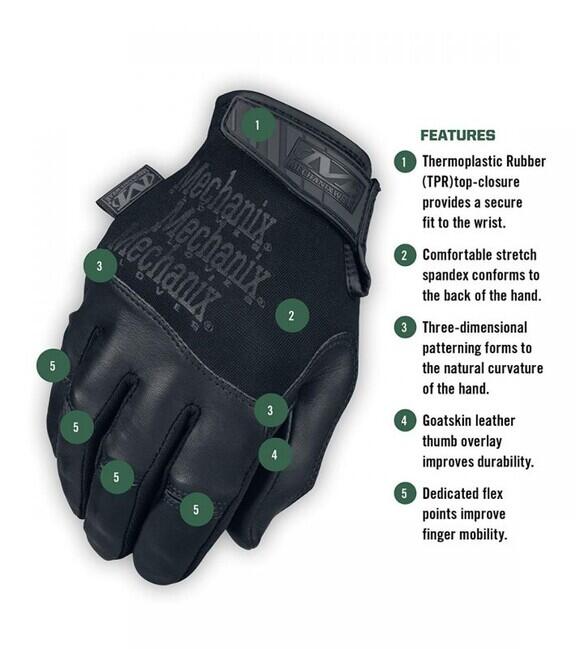Mechanix Wear Recon rokavice, črne