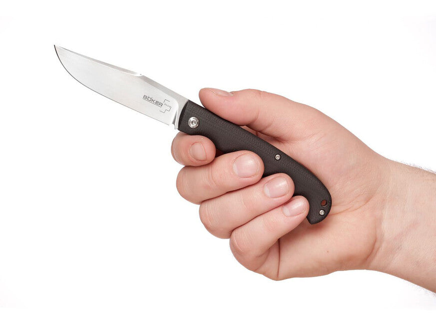 BÖKER® Slack žepni nož 8,2 cm, črn, G10