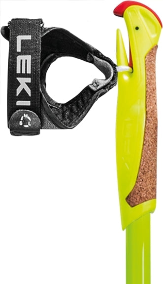 LEKI PRC Junior Ski Poles, Neon Yellow-Black-Light Anthracite