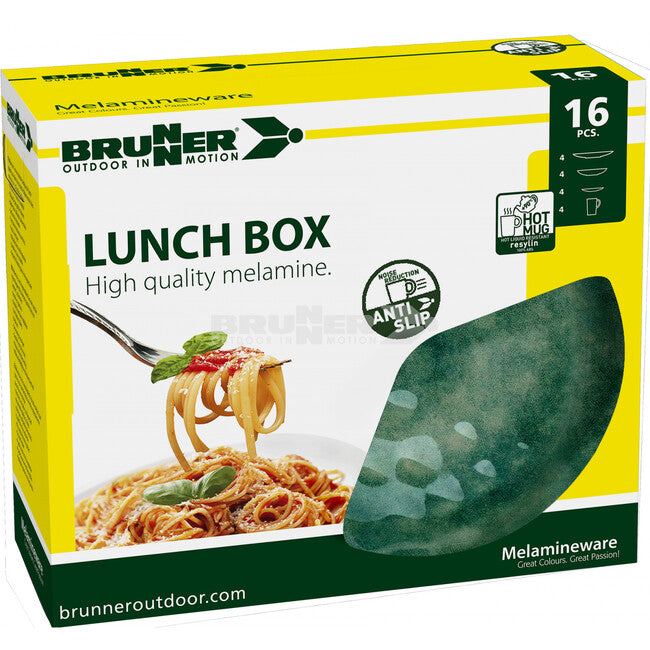 Brunner Lunch Box Venetian Set kampinški nabor posode, zelena