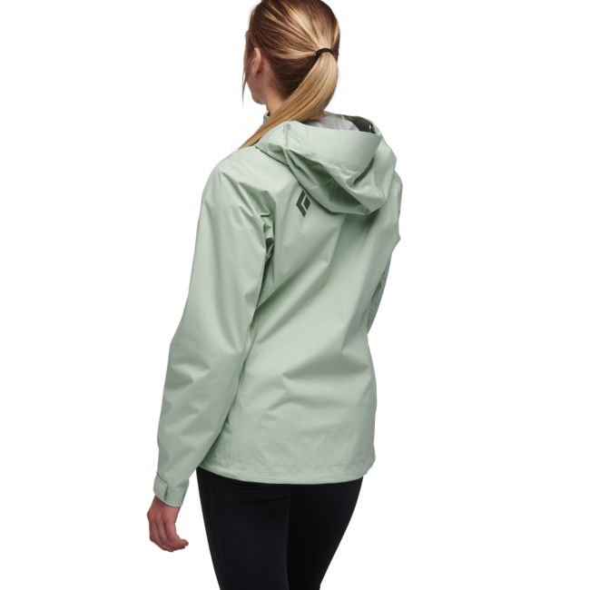 Black Diamond Stormline Stretch Anorak nepropustna jakna ženska, penasta zelena