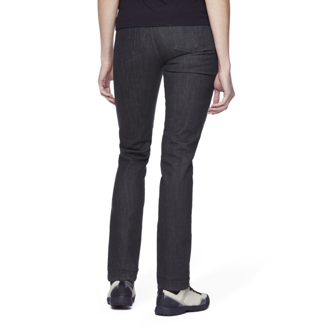 Black Diamond Mission Wool Denim temno sive hlače, ženski