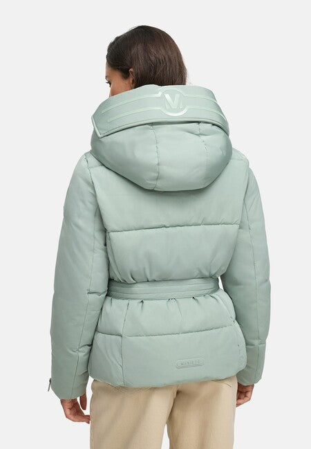 Marikoo Aleyna16 Women's Winter Jacket with Hood, Smokey Mint