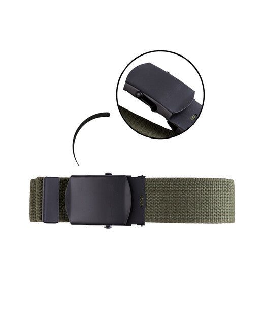 Mil-Tec US pas s črno spono 38mm, olivno zelen