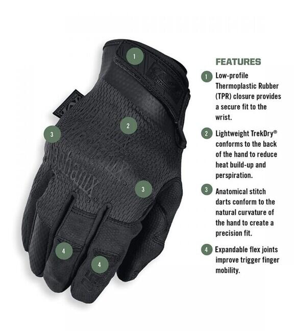 Mechanix Wear Specialty 0,5 rokavice, črne