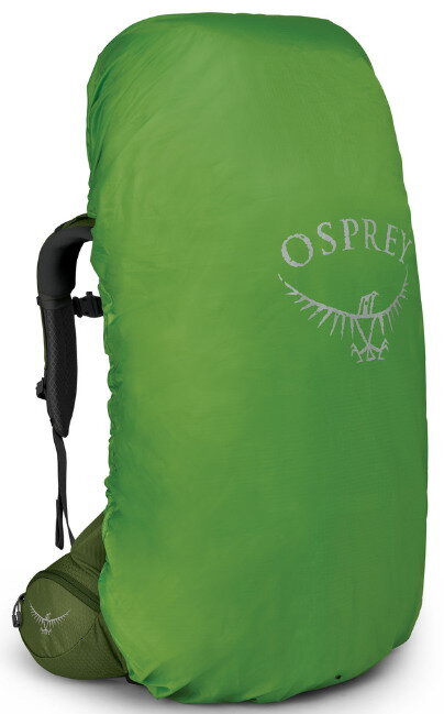 Osprey Aether 55 II Hiking Backpack, Garlic Mustard Green