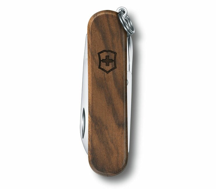 Victorinox Classic SD večnamenski nož Wood 58 mm, oreševo les, 5 funkcij