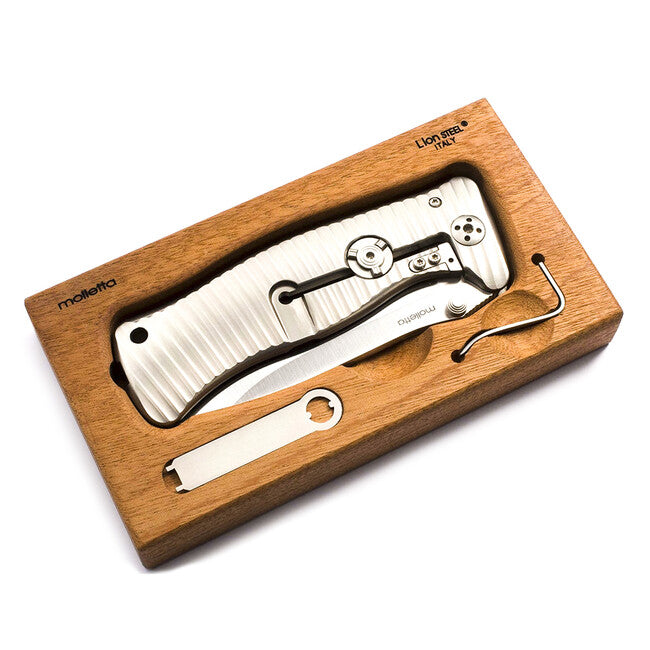 Lionsteel B Folding Knife, Sleipner Steel Blade