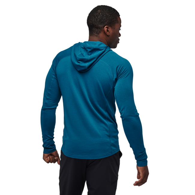 Black Diamond Coefficient Lt Hybrid moški pulover, kingfisher-black