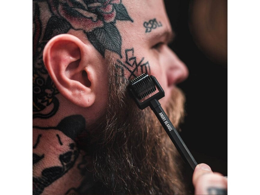 Angry Beards Roller & Doping Set za rast brade in brkov