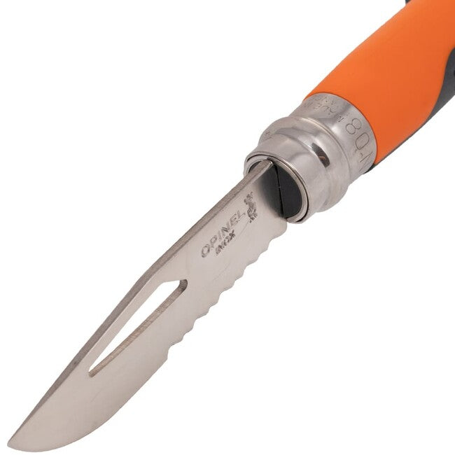 Opinel VRI N°08 Inox Outdoor Folding Knife, Orange