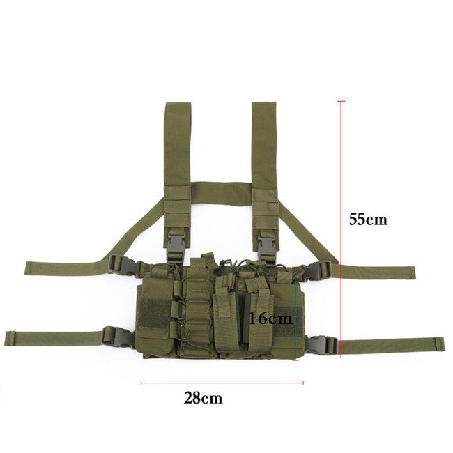 DRAGOWA D3 Chest Rig, Black