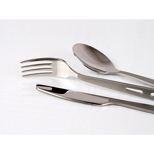 Lifeventure Knife Fork Spoon Set - Basic potovalni pribor
