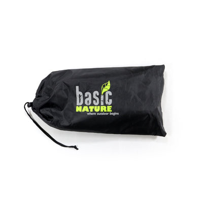 BasicNature Compact 2.0 zložljiv stol, črn / oranžen