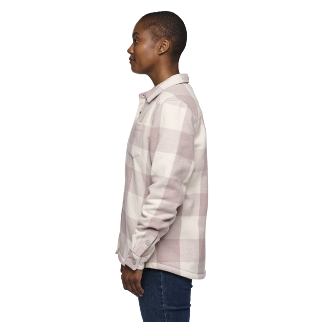 Black Diamond Project Lined Flannel flanelna srajca ženski, pale mauve-off white plaid