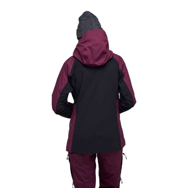 Black Diamond Dawn Patrol Hybrid Shell softshell jakna ženski, blackberry-black