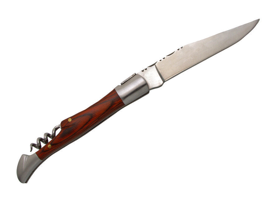 Laguiole DUB039 žepni nož, rezilo 12cm, jeklo 420, ročaj rjava staminy