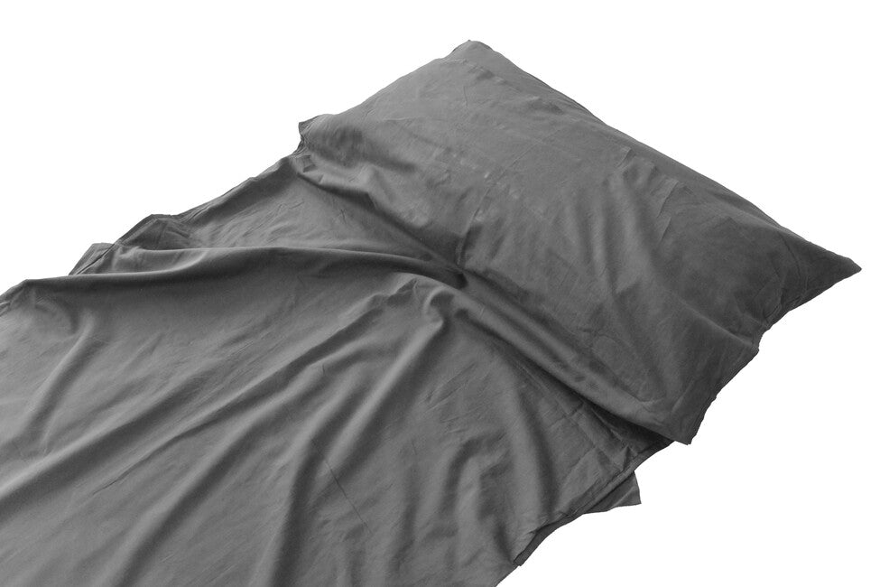 Origin Outdoors Poly-Cotton Sleeping Bag Liner, Rectangular, Anthracite