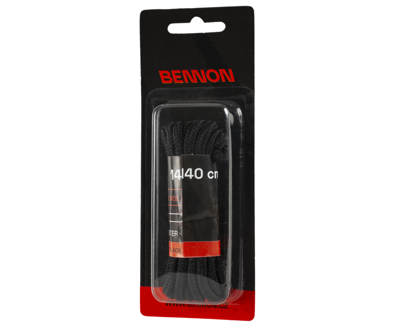 BENNON Laces Black Box šnurke za čevlje 140 cm