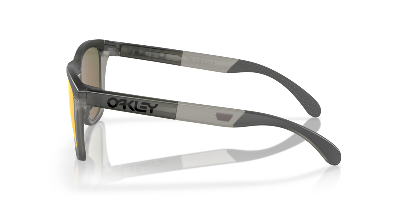 Oakley FROGSKINS RANGE Sunglasses, Matte Grey Smoke/Grey Ink Frame, Prizm Ruby Lenses, 55