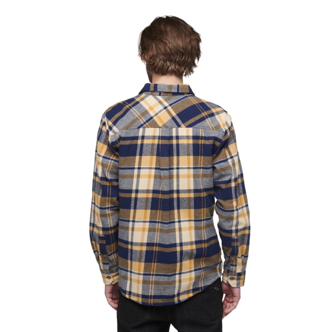 Black Diamond Project Flannel drvarska srajca moški, indigo-gold plaid