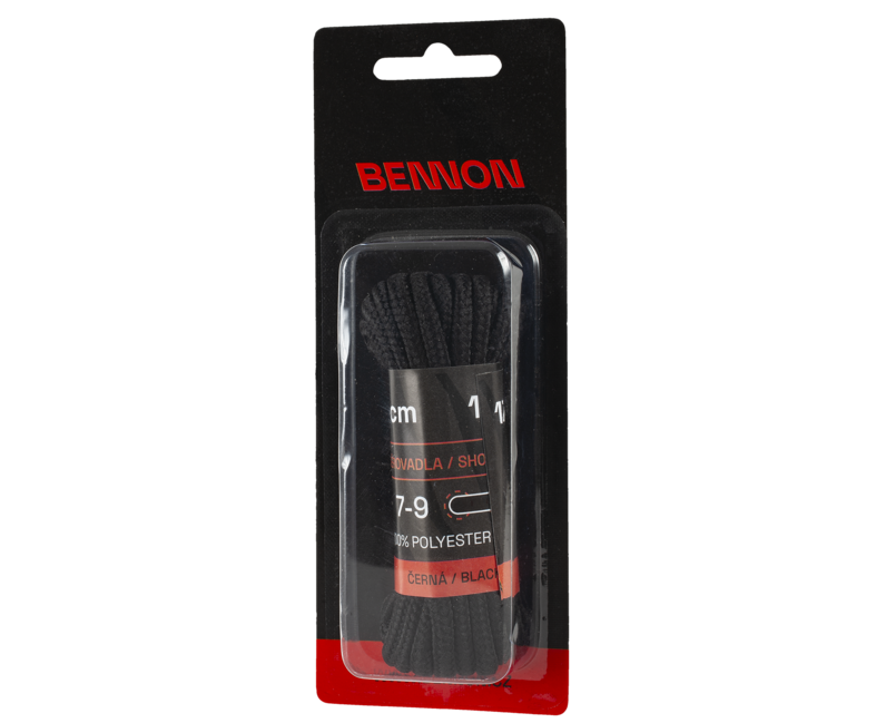 BENNON Laces Black Box šnurke za čevlje 170 cm