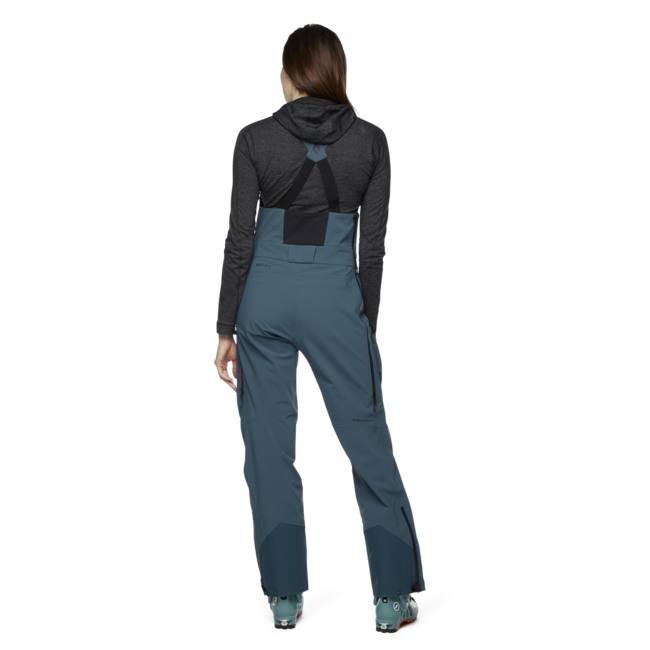 Black Diamond Recon Stretch Bibs hlače ženski s trakmi, azurite