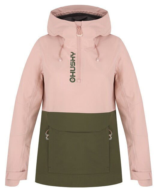 HUSKY Nabbi softshell jakna za na prostem ženski, svetlo rožnata/khaki