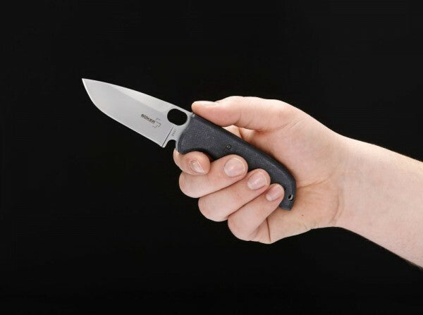 BÖKER® Amsterdam žepni nož 8,5 cm, črna, G10