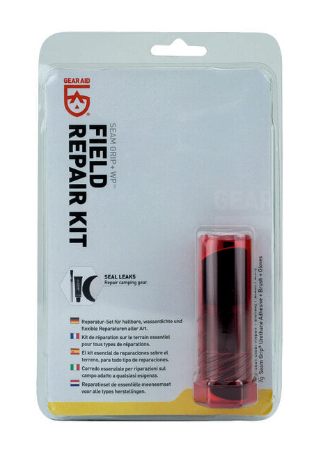 GearAid Seam Grip +WP komplet za popravilo na prostem, 7 g Seam Grip in 2 obliži