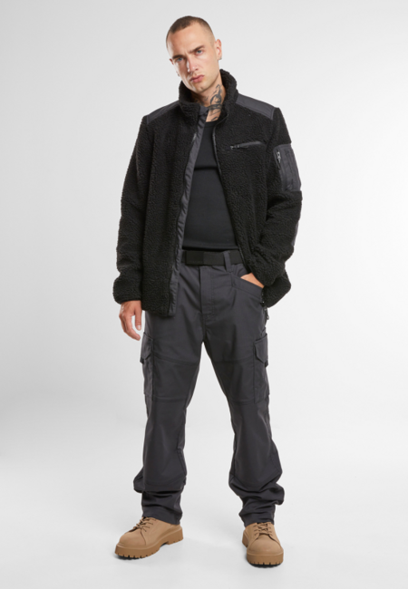 Brandit Ramble moška flisasta jakna Teddyfleece, črna