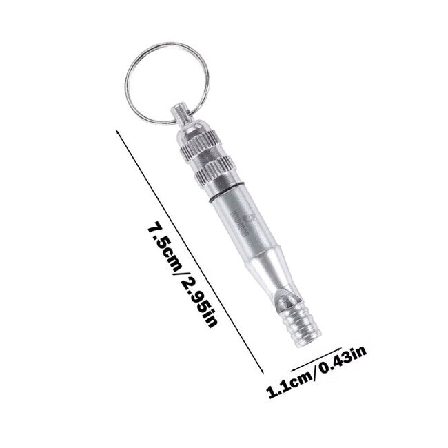 WARAGOD Emergency Aluminum Whistle Safer with Storage Compartment 120 dB