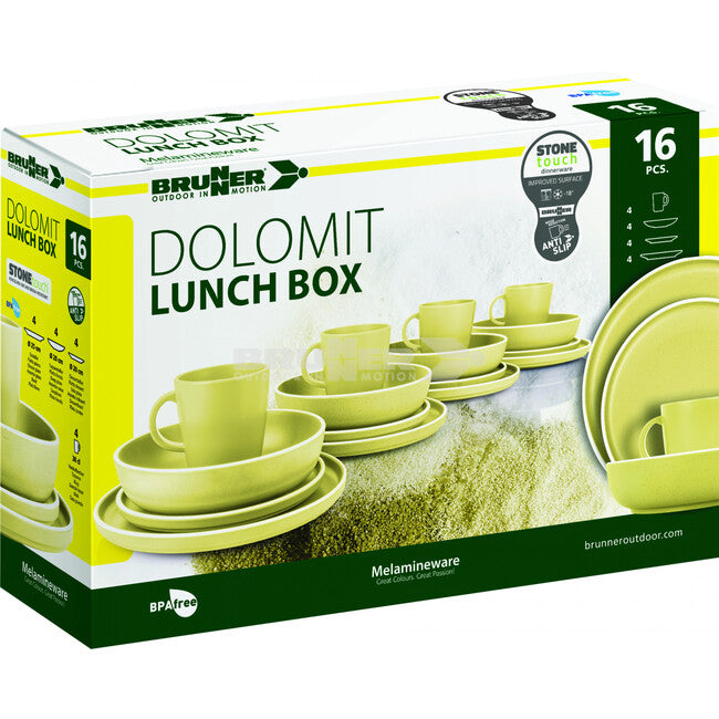Brunner Lunch Box Dolomit Camping Cookset, Yellow
