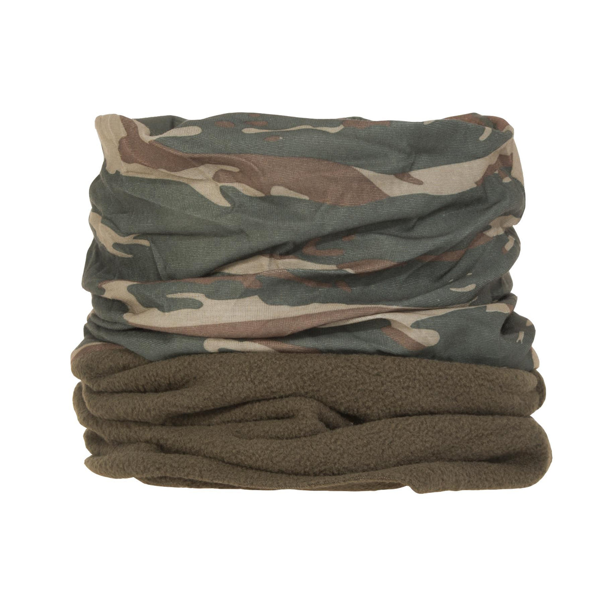 Pentagon Fleece Winter Neck Gaiter, Gray Camo