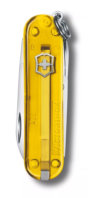 Victorinox Classic SD žepni nož, prozoren, rumena