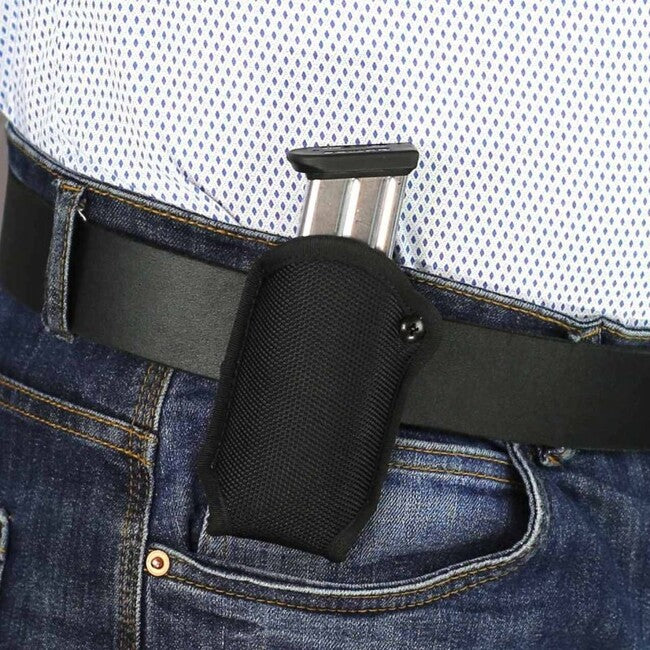 Falco F801 Nylon Belt Magazine Pouch Glock 17, Black Right