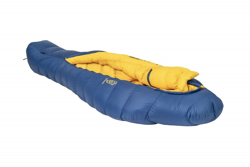 Patizon ULTRALIGHT G400 tri-letni spalna vreča L Leva, Navy/gold