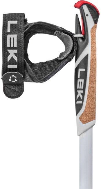 LEKI Spin Shark SL Nordic Walking palice, bela-dimno zelena-temno antracitna, 100 - 130 cm