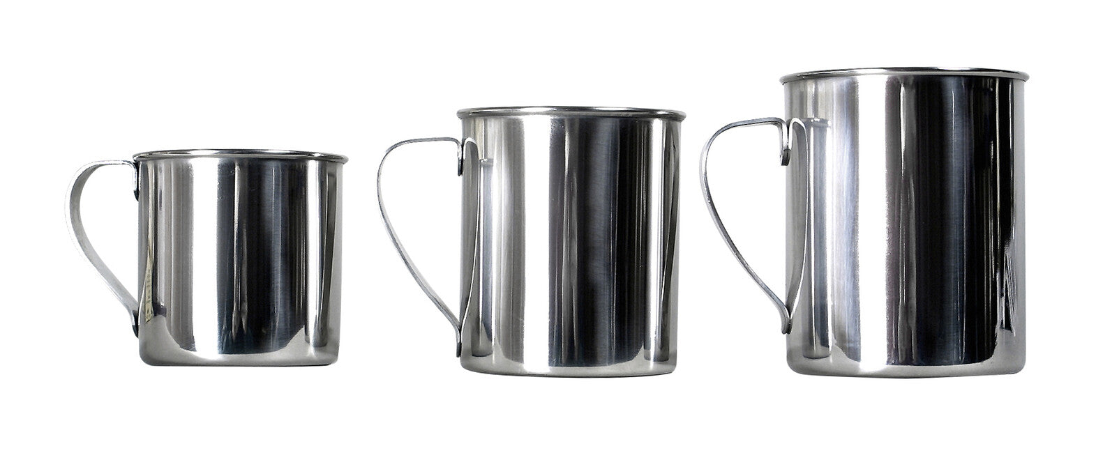 BasicNature Stainless Steel Mug, Polished 0.3L