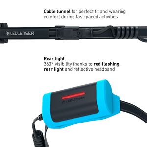 LEDLENSER NEO9R Headlamp, Black-Grey