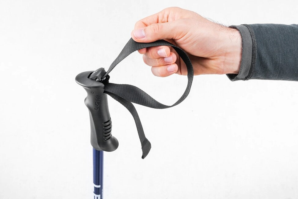 LEKI Eagle Trekking Poles, Navy Blue Dark Metallic-White, 110-145 cm
