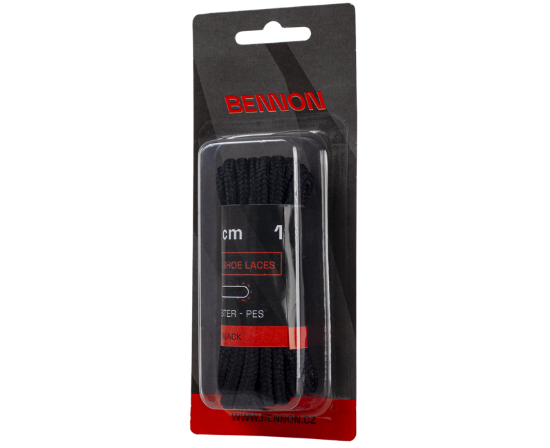 BENNON Laces Black Box šnurke za čevlje 190 cm