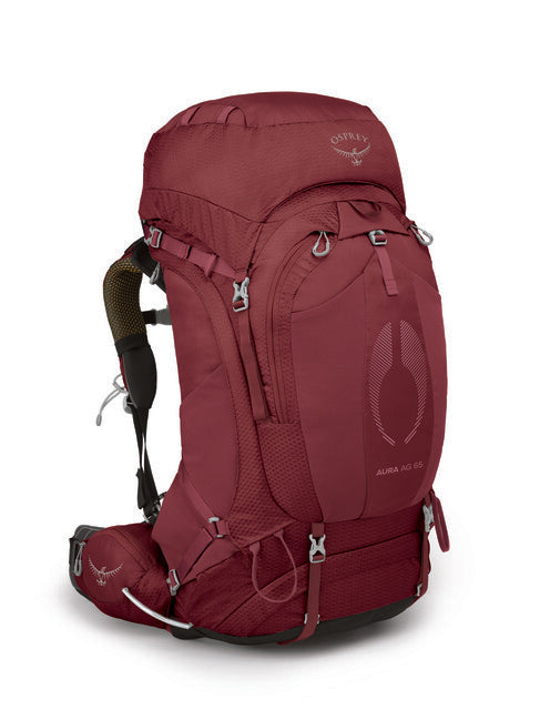 OSPREY AURA AG 65 pohodniški nahrbtnik, jagodno rdeča