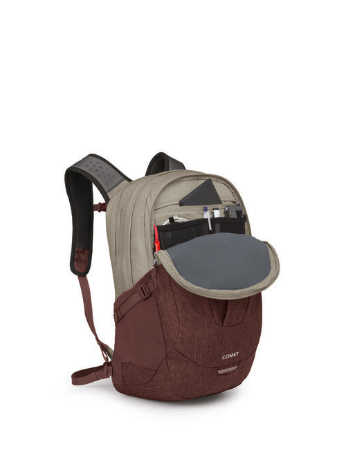 OSPREY COMET mestski nahrbtnik, sawdust tan/raisin red