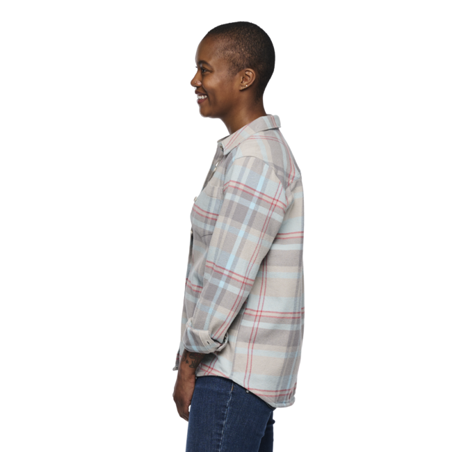 Black Diamond Project Flannel flanelna srajca ženski, pewter-belay blue plaid