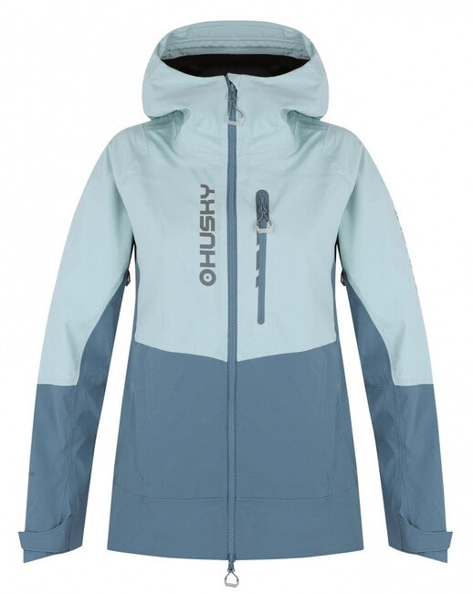 HUSKY Nicco hardshell jakna ženski, mentol/turkizna